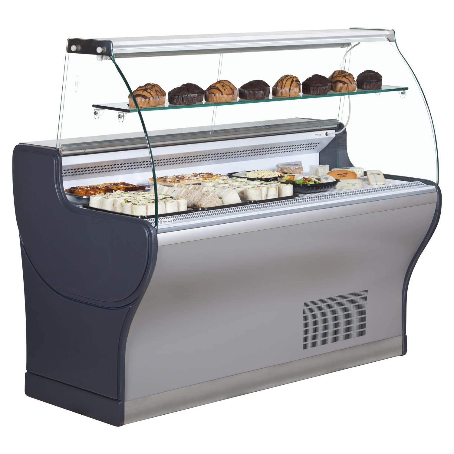 TAVIRA Refrigerated Serve Over Counter Deli Food Sandwich Drink Display Fridge 